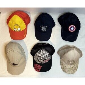 Lt of 6 Unversal Studios Hats ***See Description***